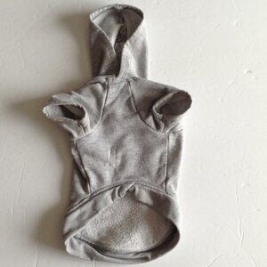 Small Dog Coat Pet Jacket With Hood Gray Dogs Clothing